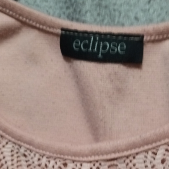 pastel pink laced heart lined fitted tank top a small medium - Picture 2 of 3